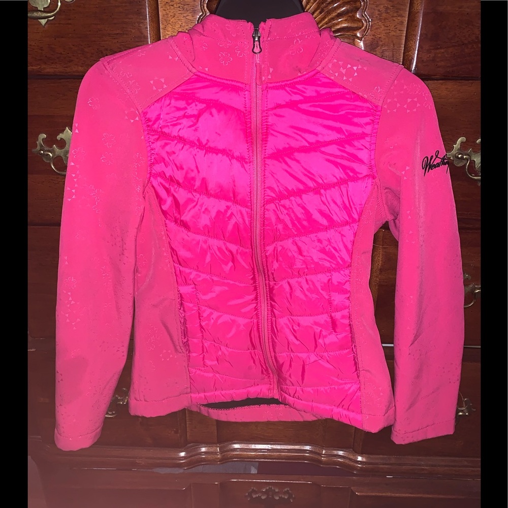 Weatherproof Girls Insulated Hooded Jacket pink